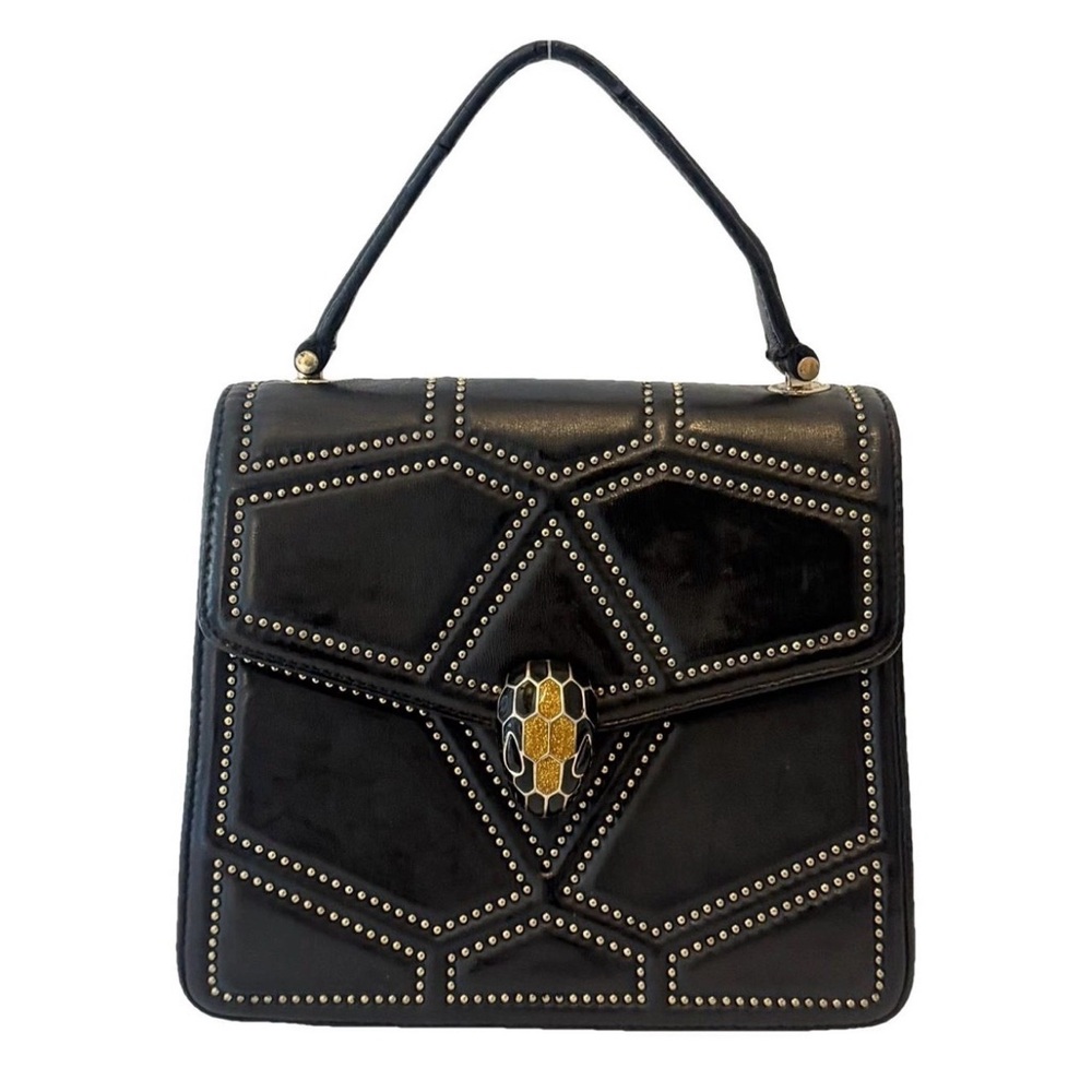 Bvlgari Serpenti Forever Studded  Shoulder Bag.